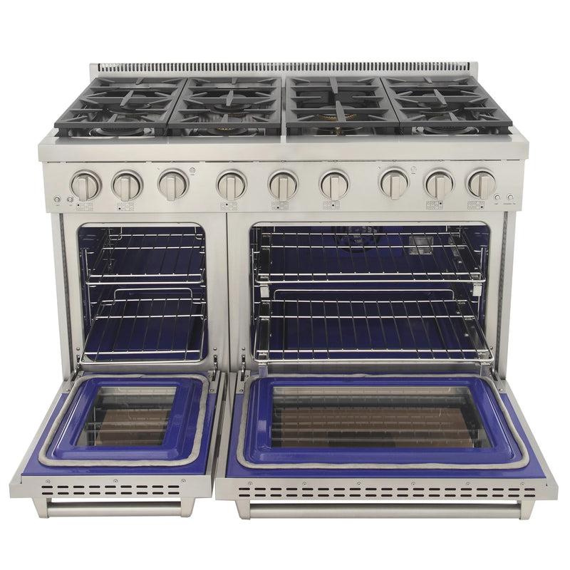 Kucht Professional 48" 6.7 cu ft. Natural Gas Range in Stainless Steel, KFX4800X-S
