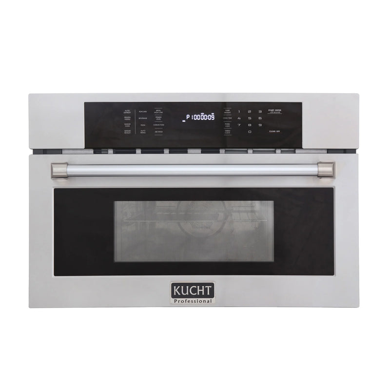 Kucht 30" 1.6 Cu. Ft. Built-in Microwave Wall Oven with Air Fryer and Convection Cooking, KM30C