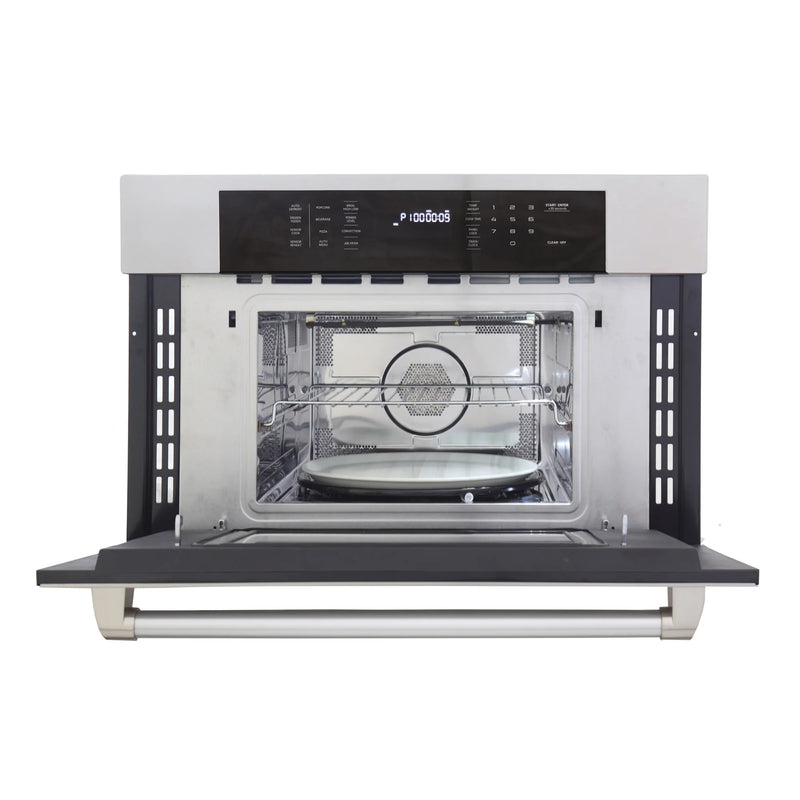 Kucht 30" 1.6 Cu. Ft. Built-in Microwave Wall Oven with Air Fryer and Convection Cooking, KM30C