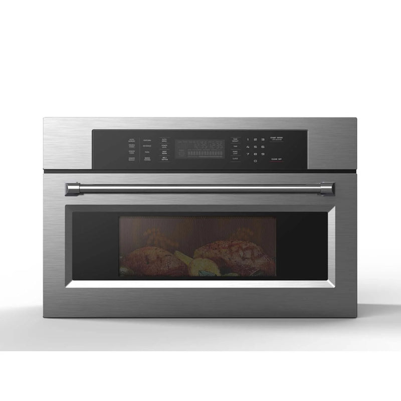 Kucht 30" 1.6 Cu. Ft. Built-in Microwave Wall Oven with Air Fryer and Convection Cooking, KM30C
