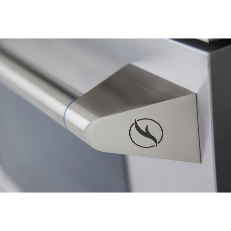 Kucht Professional 48" 6.7 cu ft. Natural Gas Range with Silver Door and Silver Knobs, KNG481-S