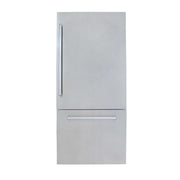 Kucht Stainless steel refrigerator on a white background