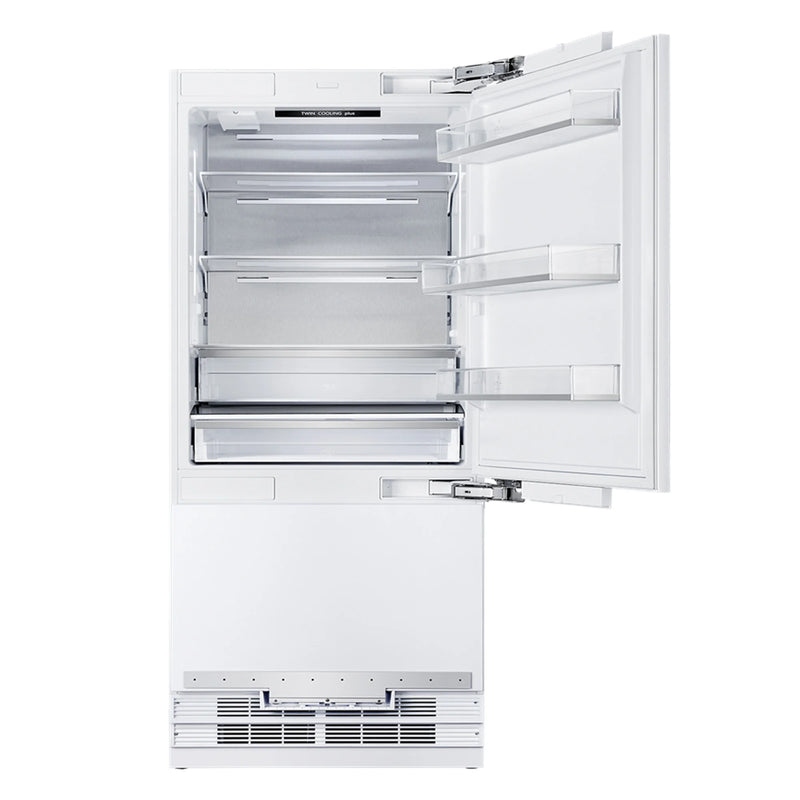 Kucht 36" Built-In Refrigerator in Custom Panel Ready, Bottom Freezer, Counter Depth with Ice Maker, KR360SD