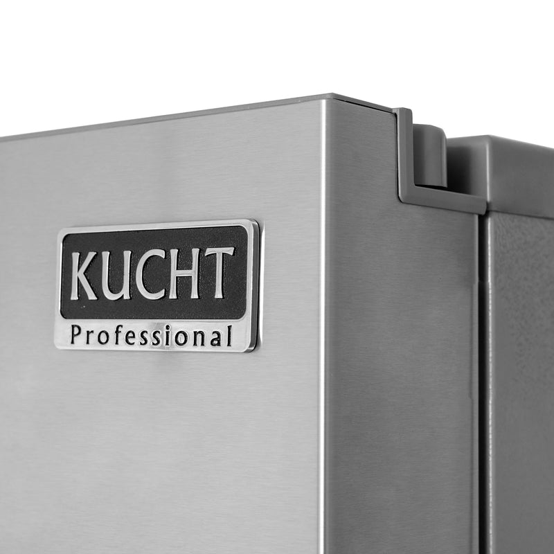 Kucht 36" Counter Depth 22.5 cu. ft. French Door Refrigerator with Ice Maker in Stainless Steel, KR700i