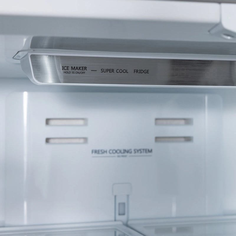 Kucht 36" Counter Depth 22.5 cu. ft. French Door Refrigerator with Ice Maker in Stainless Steel, KR700i