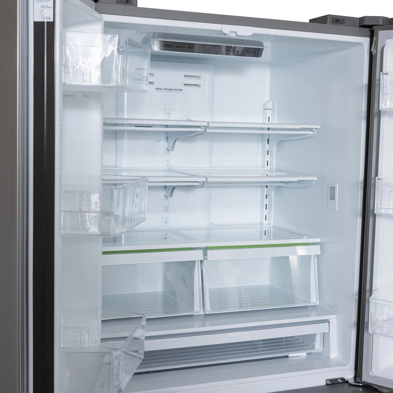 Kucht 36" Counter Depth 22.5 cu. ft. French Door Refrigerator with Ice Maker in Stainless Steel, KR700i