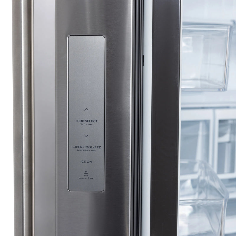 Kucht 36" Standard Depth Freestanding French Door 28.9 Cu. Ft. Refrigerator with Ice and Water Dispenser in Stainless Steel, KR900X