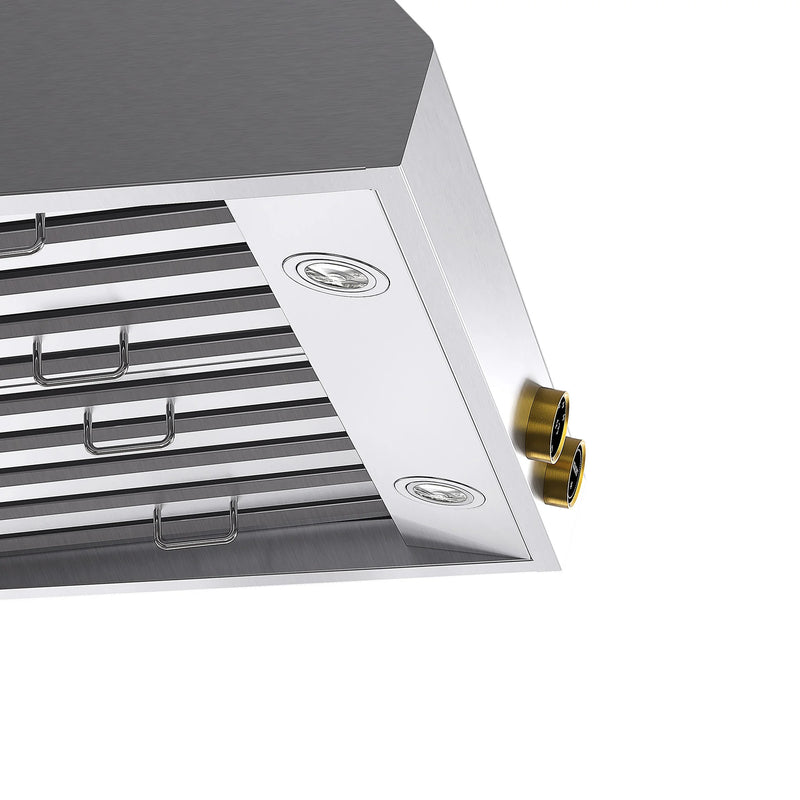 Kucht Professional 30" 900 CFM Under Cabinet Range Hood in Stainless Steel, Digital Controls, KRH300-GL