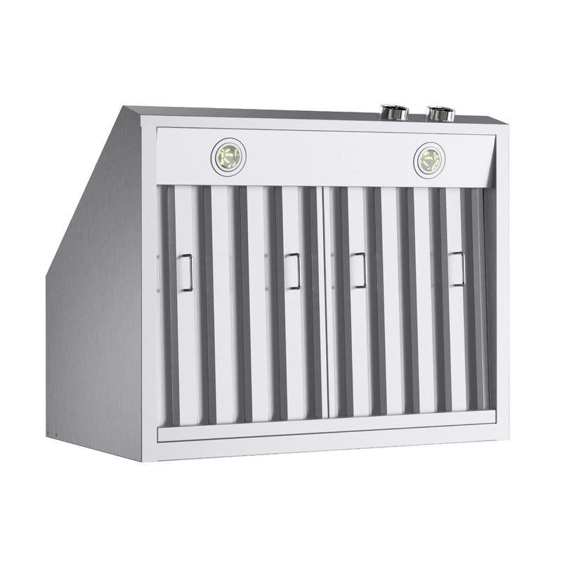 Kucht Professional 30" 900 CFM Wall Mount Range Hood in Stainless Steel, Digital Controls, KRH300-SS-C