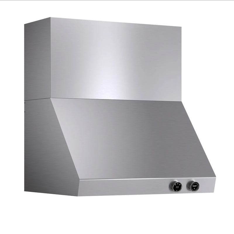 Kucht Professional 30" 900 CFM Wall Mount Range Hood in Stainless Steel, Digital Controls, KRH300-SS-C