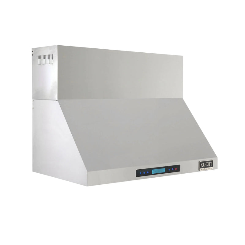 Kucht Professional 30" 900 CFM Wall Mount Range Hood in Stainless Steel, Digital Controls, KRH3021A