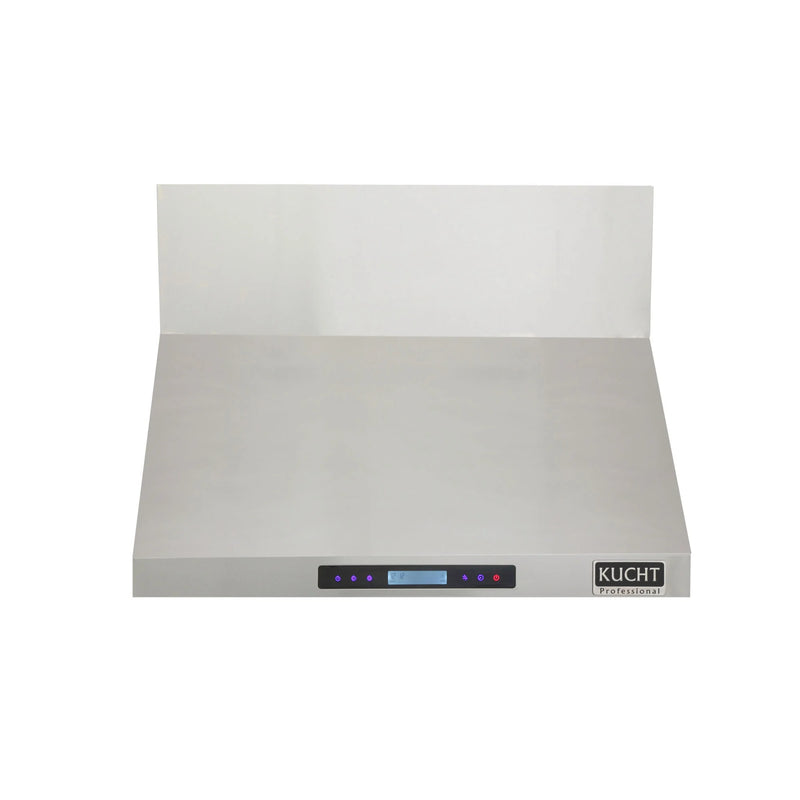 Kucht Professional 30" 900 CFM Wall Mount Range Hood in Stainless Steel, Digital Controls, KRH3021A