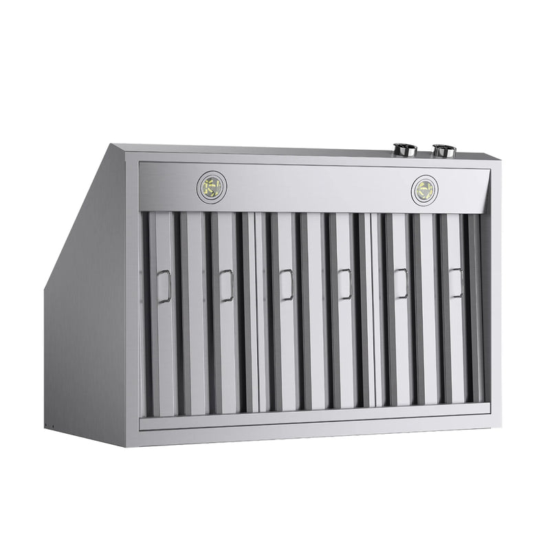 Kucht Professional 36" 900 CFM Wall Mount Range Hood in Stainless Steel, Digital Controls, KRH360-SS-C