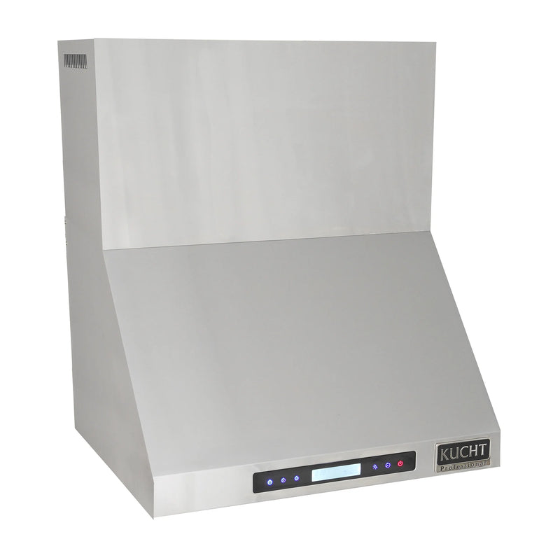 Kucht Professional 36" 900 CFM Wall Mount Range Hood in Stainless Steel, Digital Controls, KRH3621A