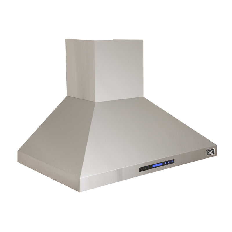 Kucht Professional 48" 900 CFM Wall Mount Range Hood in Stainless Steel, Digital Controls, KRH4810A