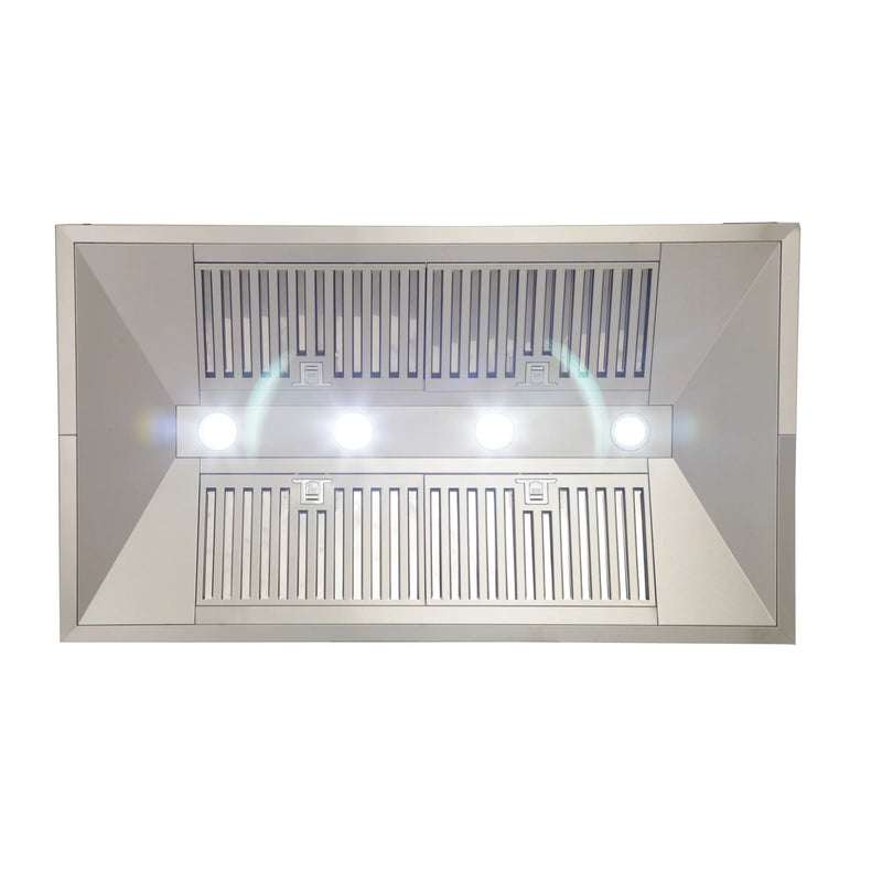 Kucht Professional 48" 900 CFM Island Range Hood in Stainless Steel, KRH4812IS