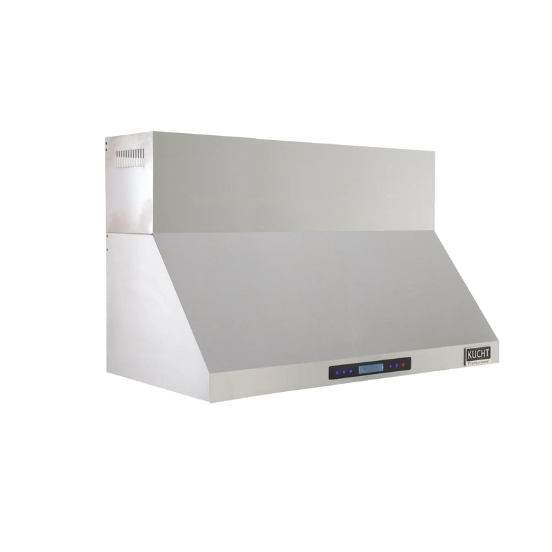 Kucht Professional 48" 1200 CFM Wall Mount Range Hood in Stainless Steel, Digital Controls, KRH4821A