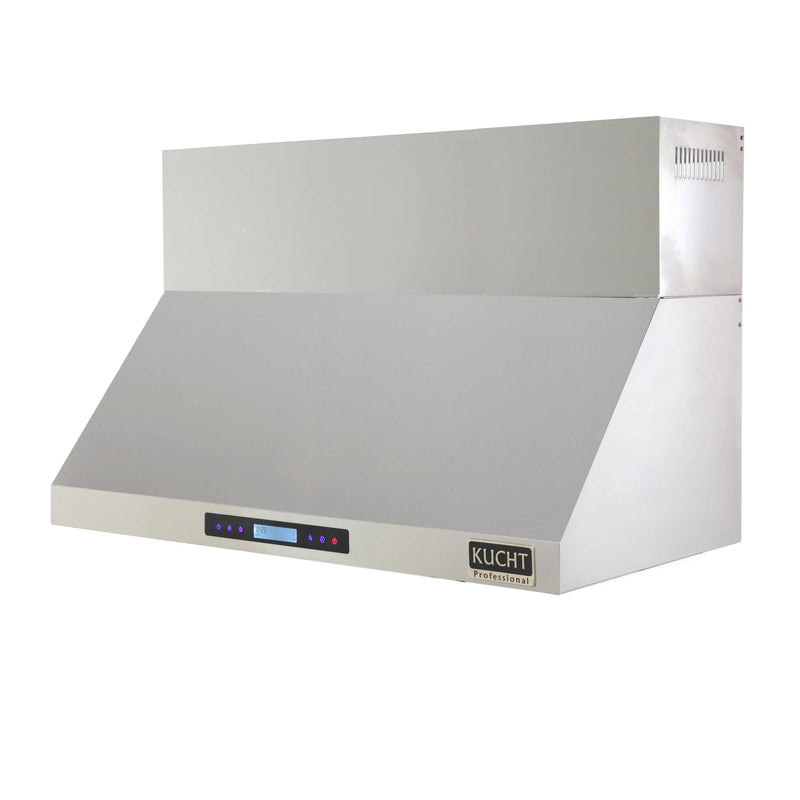 Kucht Professional 48" 1200 CFM Wall Mount Range Hood in Stainless Steel, Digital Controls, KRH4821A