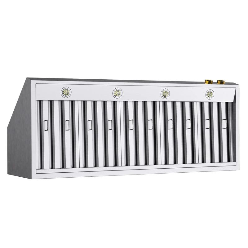 Kucht Professional 60" 1200 CFM Under Cabinet Range Hood in Stainless Steel, Digital Controls, KRH600-GL