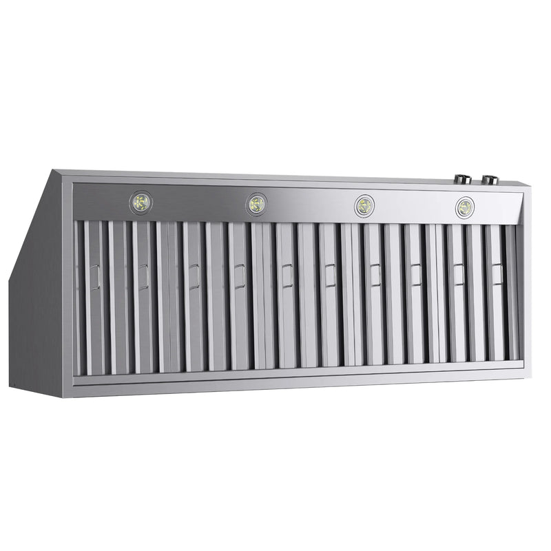 Kucht Professional 60" 1200 CFM Wall Mount Range Hood in Stainless Steel, Digital Controls, KRH600-SS-C