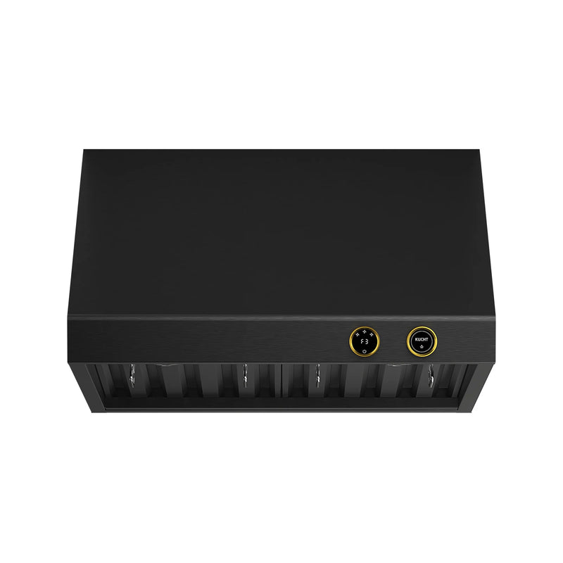 Kucht Professional 30" 900 CFM Under Cabinet Range Hood in Titanium Stainless Steel, Digital Controls, KRHG300-GL