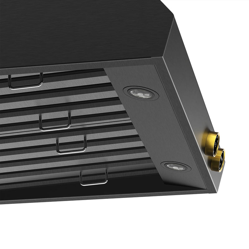 Kucht Professional 30" 900 CFM Under Cabinet Range Hood in Titanium Stainless Steel, Digital Controls, KRHG300-GL