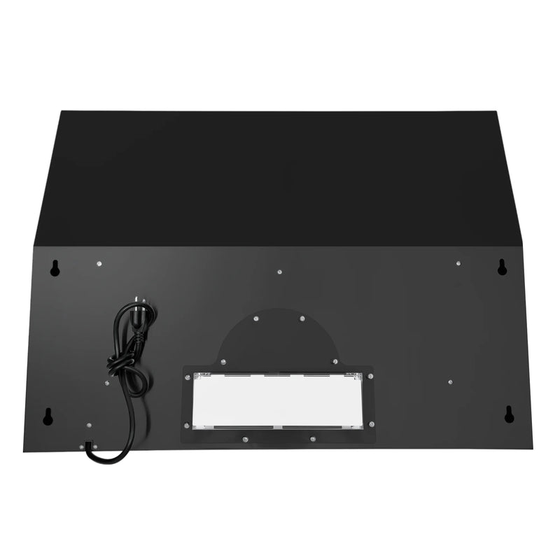 Cosmo 30" Haven Collection Under Cabinet Range Hood in Matte Black, 500 CFM, LED Lights, COS-KS6U30-BK