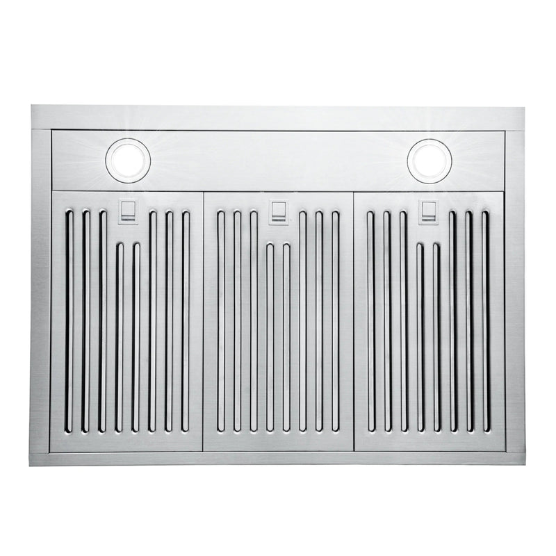Cosmo 30" Haven Collection Under Cabinet Range Hood in Stainless Steel, 500 CFM, LED Lights, COS-KS6U30