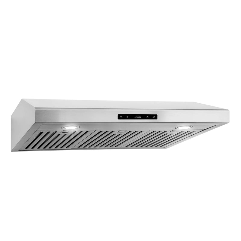 Cosmo 30" Haven Collection Under Cabinet Range Hood in Stainless Steel, 500 CFM, LED Lights, COS-KS6U30