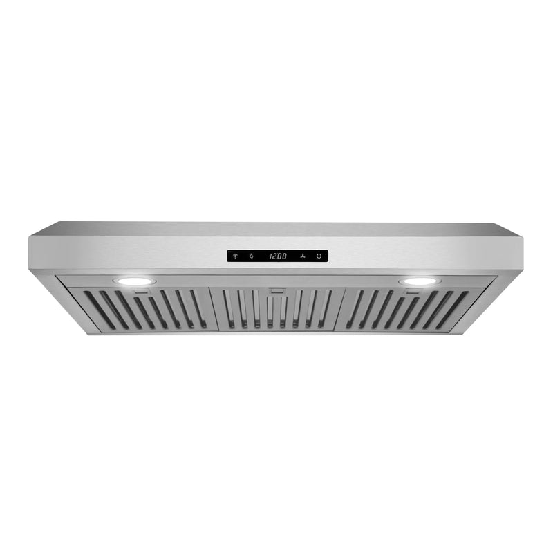 Cosmo 30" Haven Collection Under Cabinet Range Hood in Stainless Steel, 500 CFM, LED Lights, COS-KS6U30