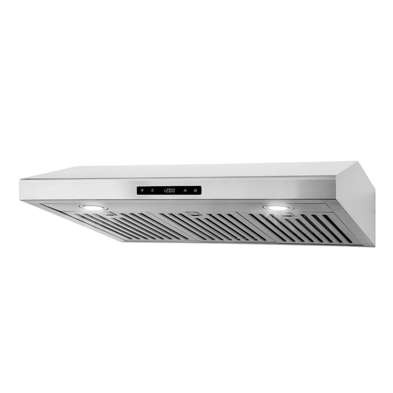 Cosmo 30" Haven Collection Under Cabinet Range Hood in Stainless Steel, 500 CFM, LED Lights, COS-KS6U30