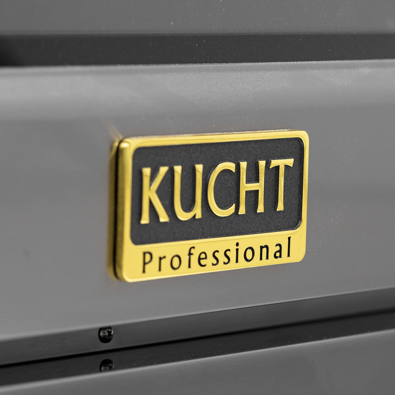 Kucht 36" 5.2 cu ft. Natural Gas Dual Fuel Range with Titanium Stainless Steel and Gold Knobs, KXD36