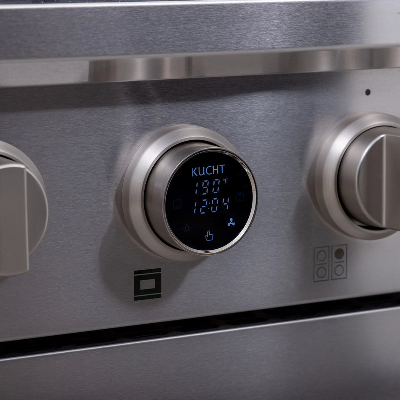 Kucht 30" 4.2 cu ft. Natural Gas Dual Fuel Range in Stainless Steel, KXP30-SS