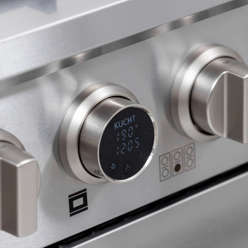 Kucht 30" 4.2 cu ft. Propane Gas Dual Fuel Range in Stainless Steel, KXP30-SS/LP