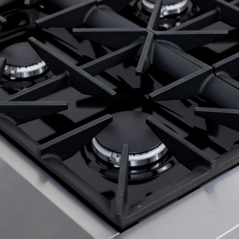 Kucht 36" 5.2 cu ft. Propane Gas Dual Fuel Range in Stainless Steel, KXP36-SS/LP