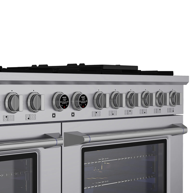 Kucht 60" 7.9 cu ft. Natural Gas Dual Fuel Range in Stainless Steel, KXP60-SS