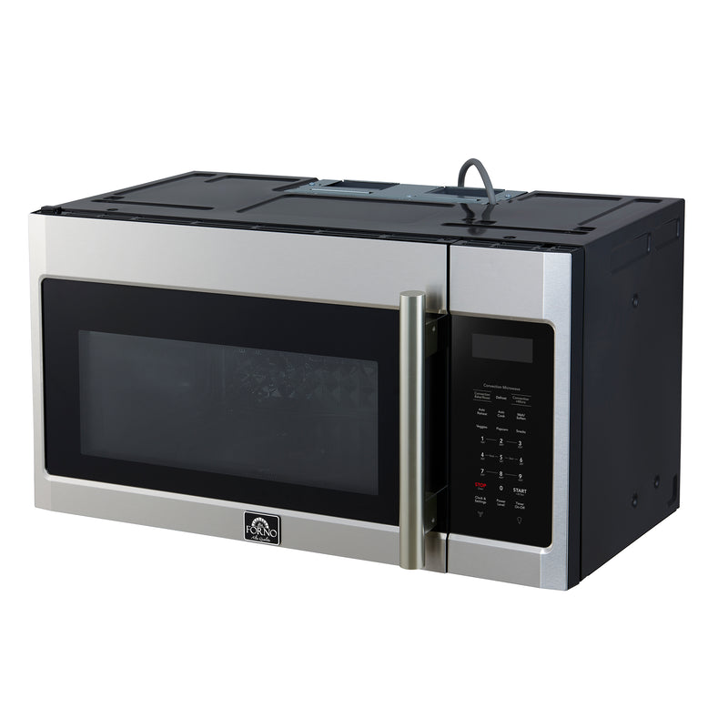 Forno Fornace 30" 1.5 cu. ft. 300 CFM Over the Range Convection Microwave in Stainless Steel, LED Lighting, FOTR3038-30