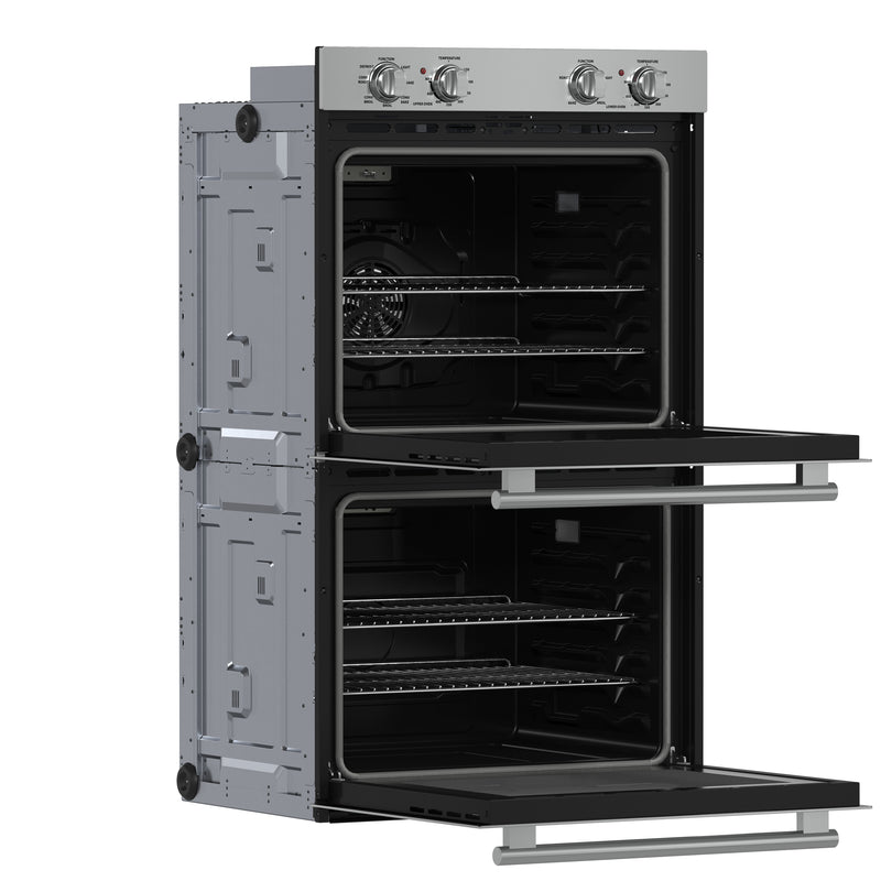 Forno Vomero 30" Double Wall Oven Electric in Stainless Steel, 10 cu. ft. Total Capacity, True Convection, 6 Cooking Modes, FBOEL1324-30