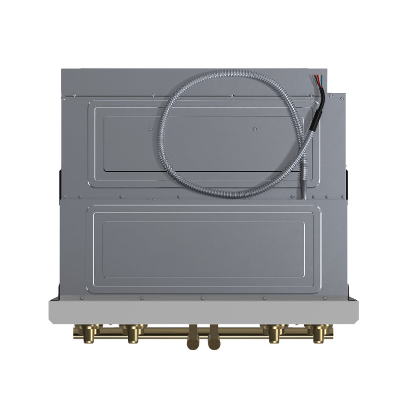 Forno 60" Freestanding French Door Dual Fuel Range in White, Double Oven, Air Fry, True Convection, FBOEL1340-30WHT