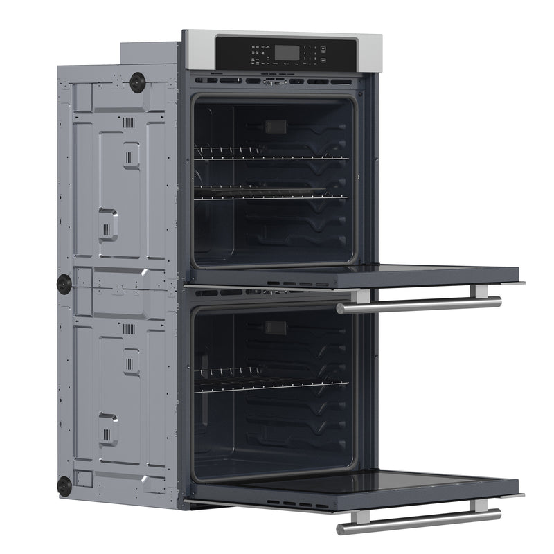Forno Villarosa 30" Double Electric Wall Oven in Stainless Steel, 10.0 cu.ft. Capacity, Air Fry, True Convection, FBOEL1365-30