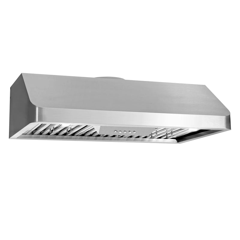 Cosmo 36" Haven Collection Under Cabinet Range Hood in Stainless Steel, 500 CFM, Baffle Filters, COS-QB90