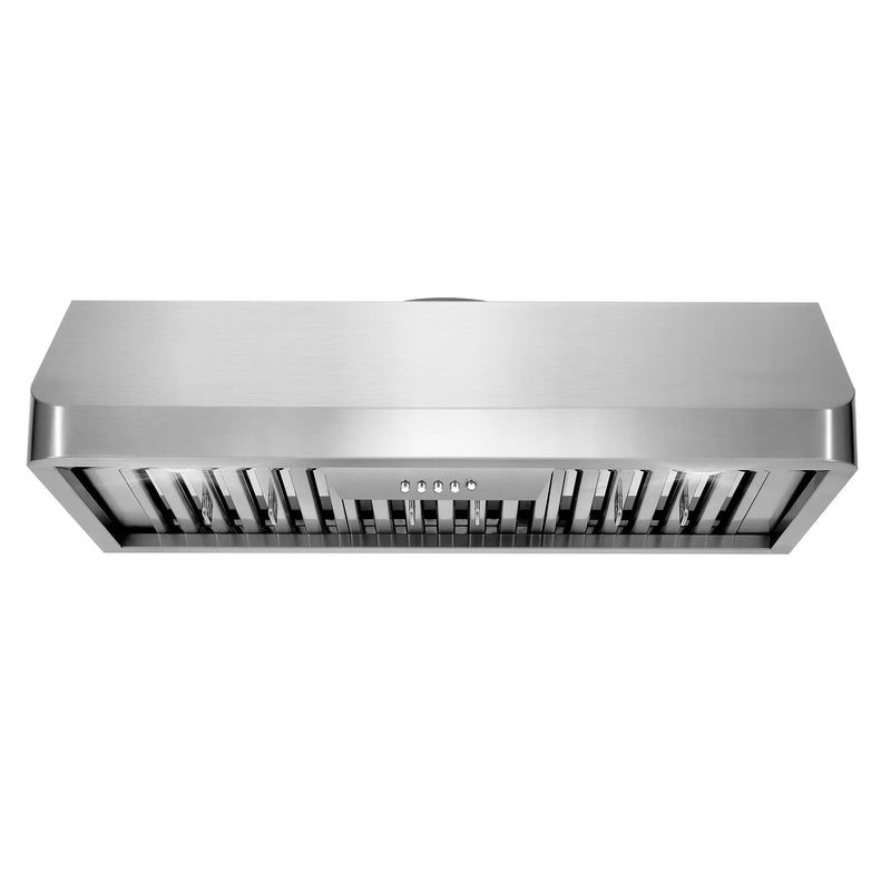 Cosmo 36" Haven Collection Under Cabinet Range Hood in Stainless Steel, 500 CFM, Baffle Filters, COS-QB90