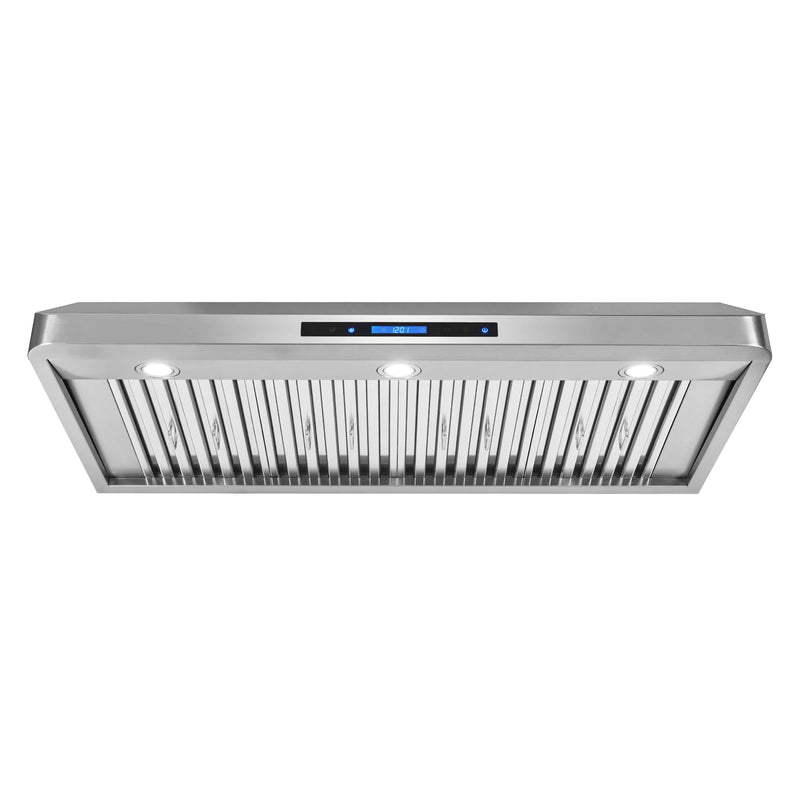 Cosmo 48" Haven Collection Under Cabinet Range Hood in Stainless Steel, 500 CFM, Touch Controls, COS-QS48