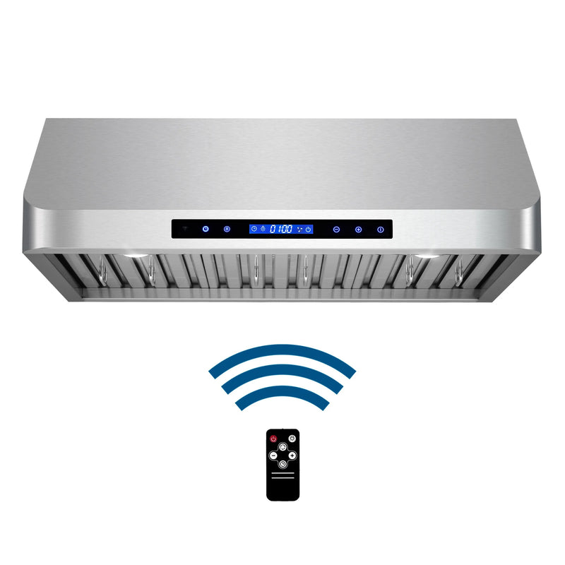 Cosmo 30" Haven Collection Under Cabinet Range Hood in Stainless Steel, 500 CFM, Baffle Filters, COS-QS75