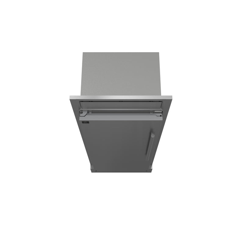 Forno Maderno 28" Built-In Convertible Refrigerator in Stainless Steel, 13.6 cu.ft. with Decorative Grill, Left Swing, FFFFD1722-32LS