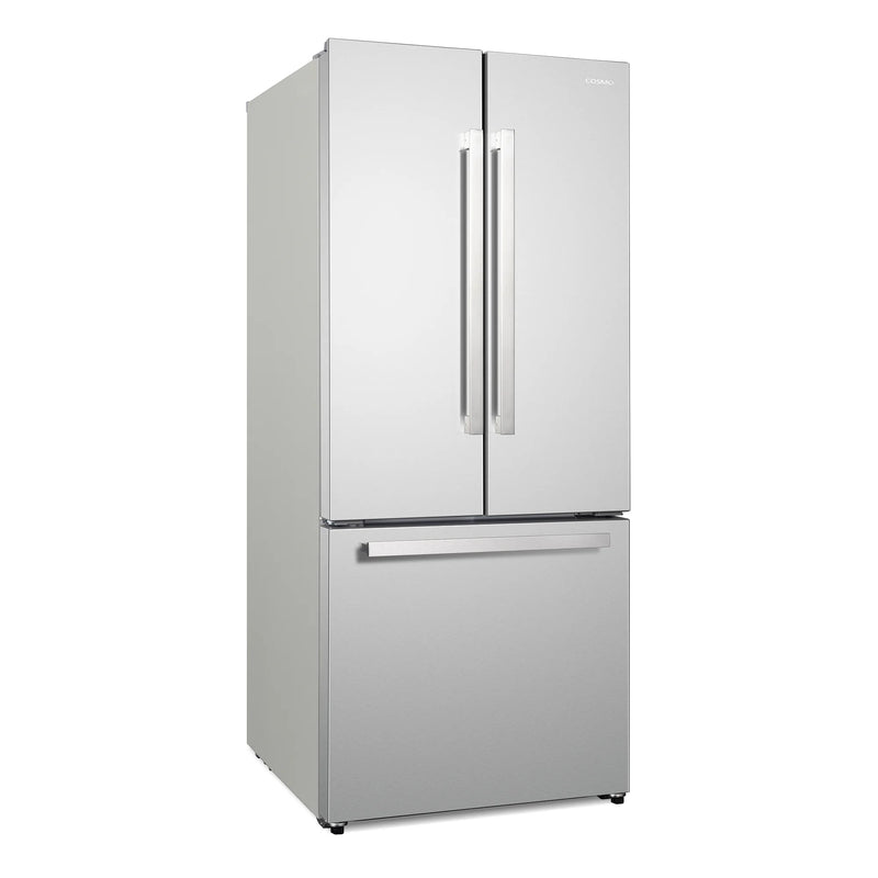 Cosmo 30" Counter Depth French Door Refrigerator in Fingerprint Resistant Stainless Steel, 17.5 cu. ft. Capacity, Digital Touch Controls, COS-RFFV183GHS