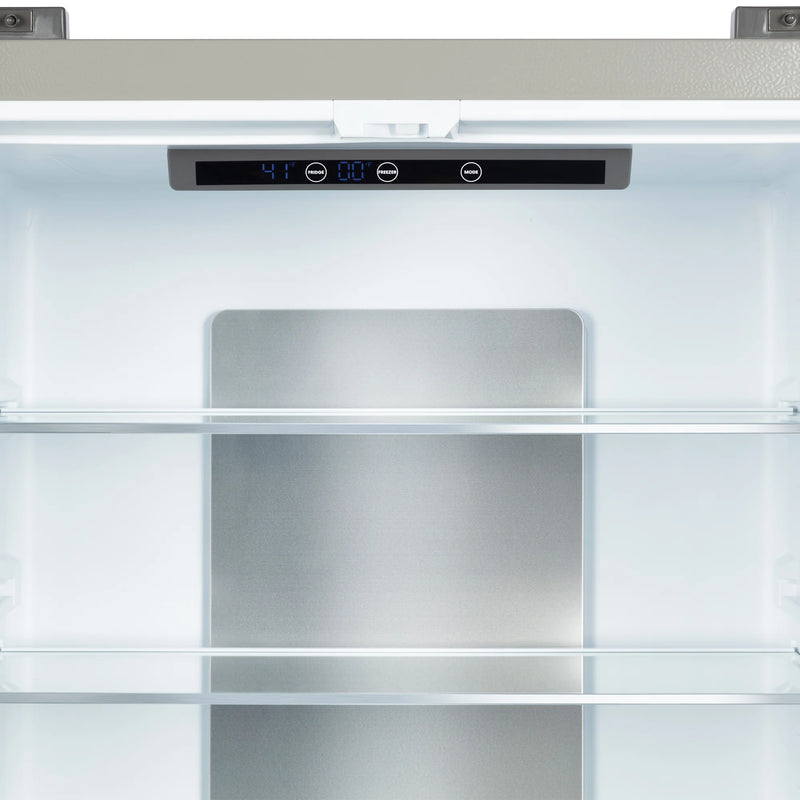 Cosmo 30" Counter Depth French Door Refrigerator in Fingerprint Resistant Stainless Steel, 17.5 cu. ft. Capacity, Digital Touch Controls, COS-RFFV183GHS