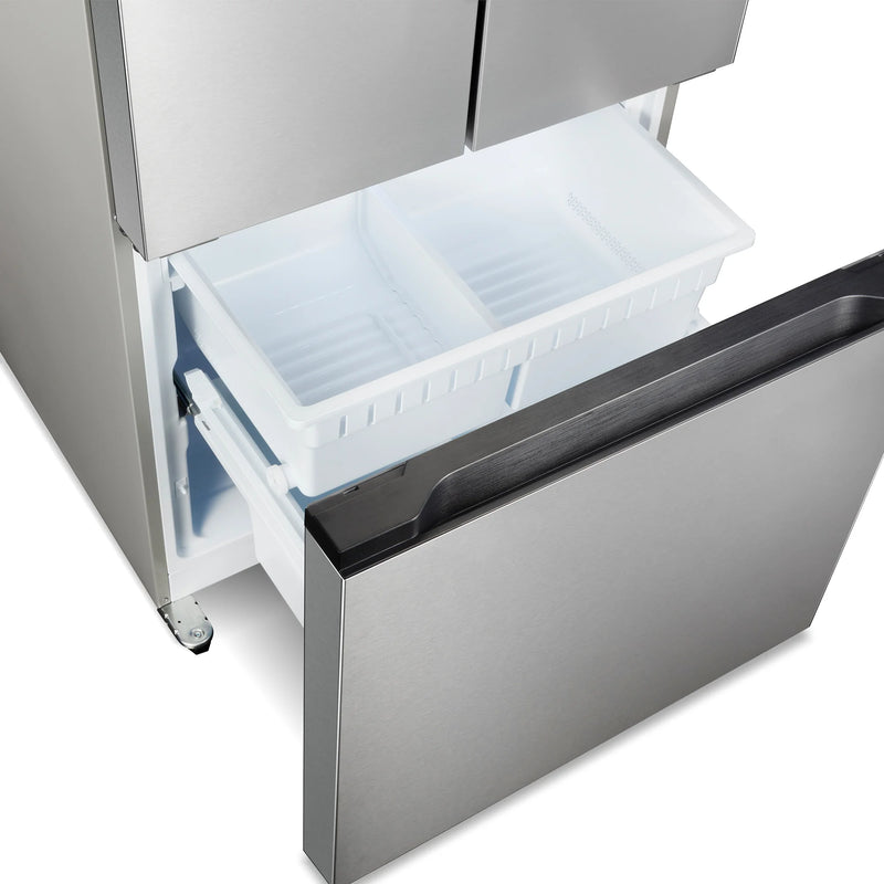 Cosmo 30" Counter Depth French Door Refrigerator in Fingerprint Resistant Stainless Steel, 17.5 cu. ft. Capacity, LED Lighting, COS-RFFV183RS