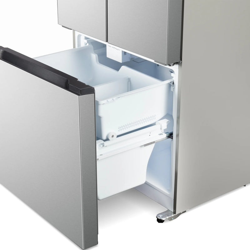 Cosmo 30" Counter Depth French Door Refrigerator in Fingerprint Resistant Stainless Steel, 17.5 cu. ft. Capacity, LED Lighting, COS-RFFV183RS