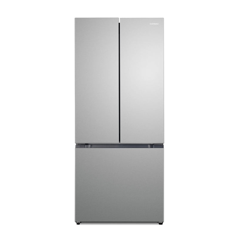 Cosmo 30" Counter Depth French Door Refrigerator in Fingerprint Resistant Stainless Steel, 17.5 cu. ft. Capacity, LED Lighting, COS-RFFV183RS